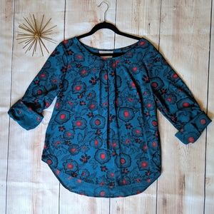 Papermoon Stitchfix Long Sleeve Floral Blouse XL